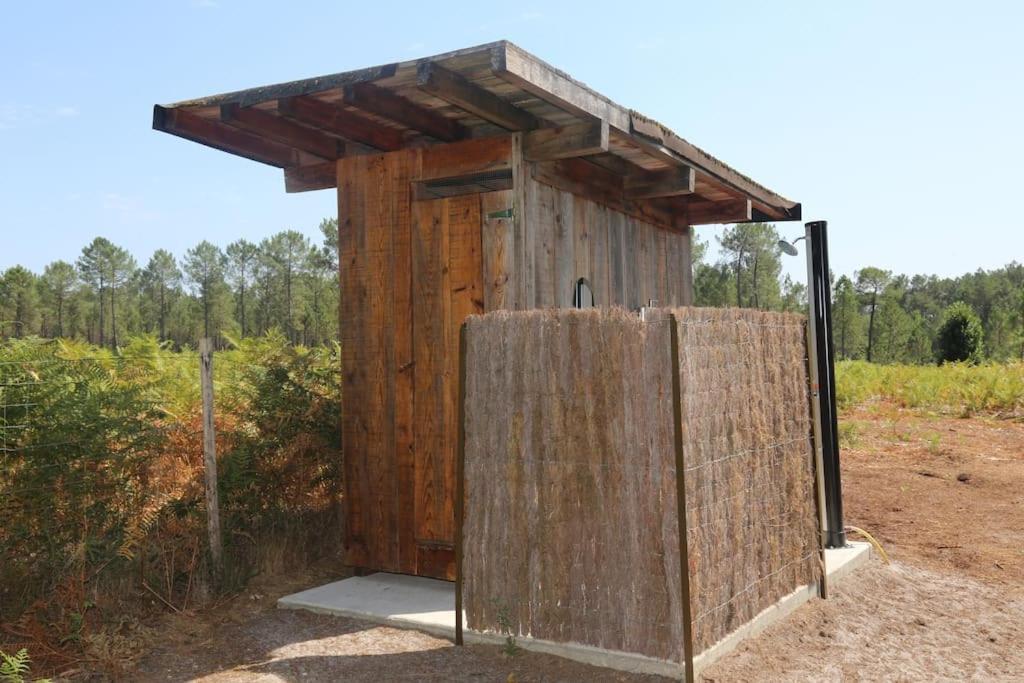 Cabane Au Coeur De La Foret Des Landes De Gascogne Belin-Beliet Exterior foto